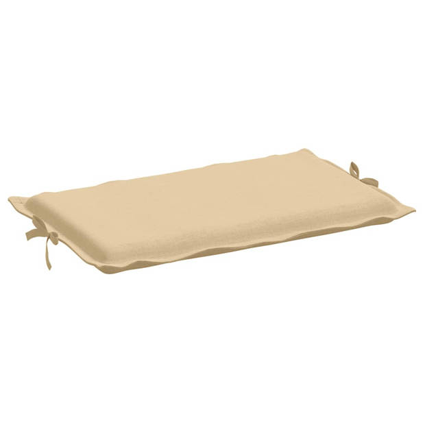 vidaXL Ligbedkussen 186x58x3 cm stof gemêleerd beige