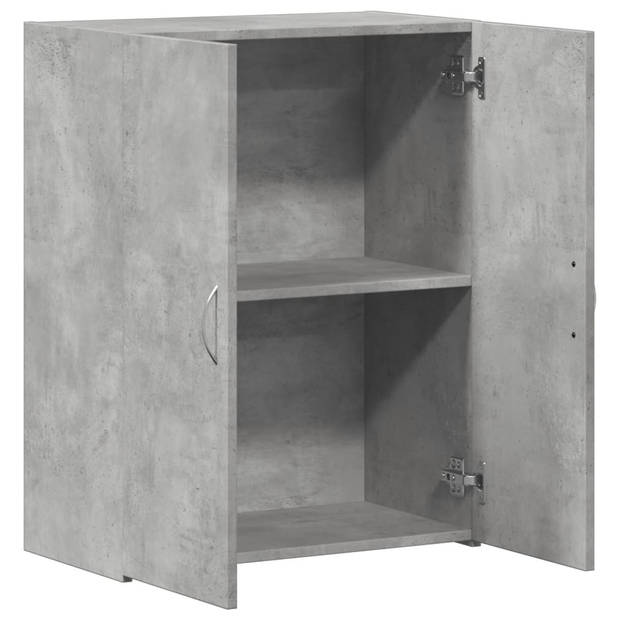 vidaXL Archiefkast 60x32x77,5 cm bewerkt hout betongrijs