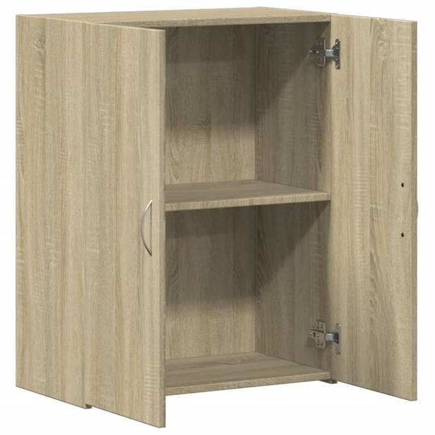 vidaXL Archiefkast 60x32x77,5 cm bewerkt hout sonoma eikenkleurig