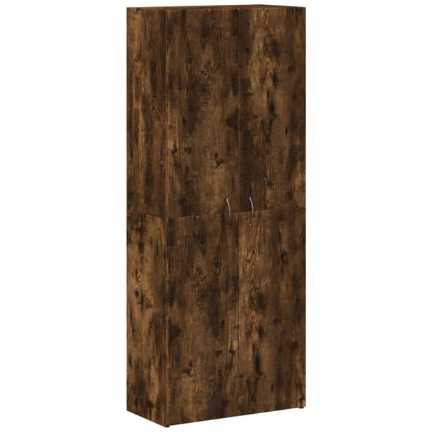 vidaXL Archiefkast 60x32x153 cm bewerkt hout gerookt eikenkleurig