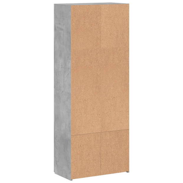 vidaXL Archiefkast 60x32x153 cm bewerkt hout betongrijs