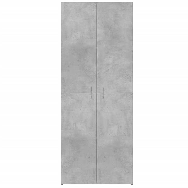 vidaXL Archiefkast 60x32x153 cm bewerkt hout betongrijs