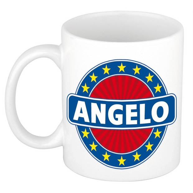 Voornaam Angelo koffie/thee mok of beker - Naam mokken