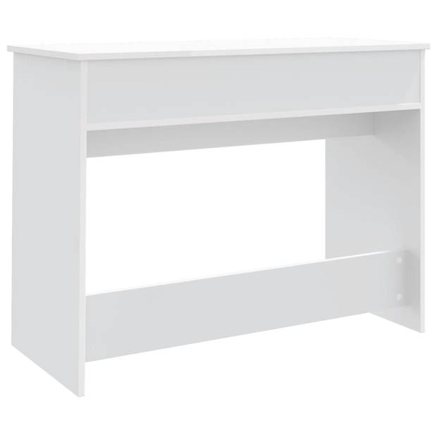 vidaXL Kaptafel met spiegel 100x45x76 cm wit