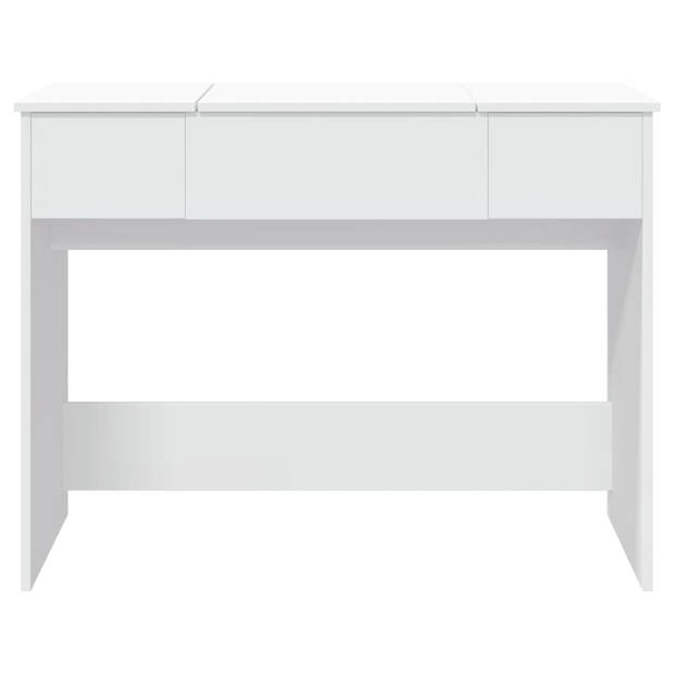 vidaXL Kaptafel met spiegel 100x45x76 cm wit