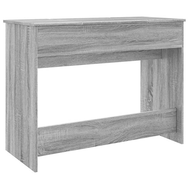 vidaXL Kaptafel met spiegel 100x45x76 cm grijs sonoma eikenkleurig