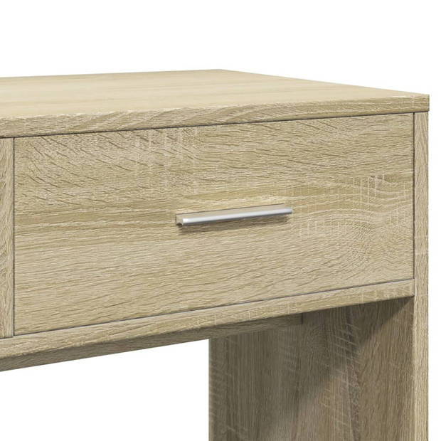 vidaXL Kaptafel met spiegel 80x39x80 cm sonoma eikenkleurig