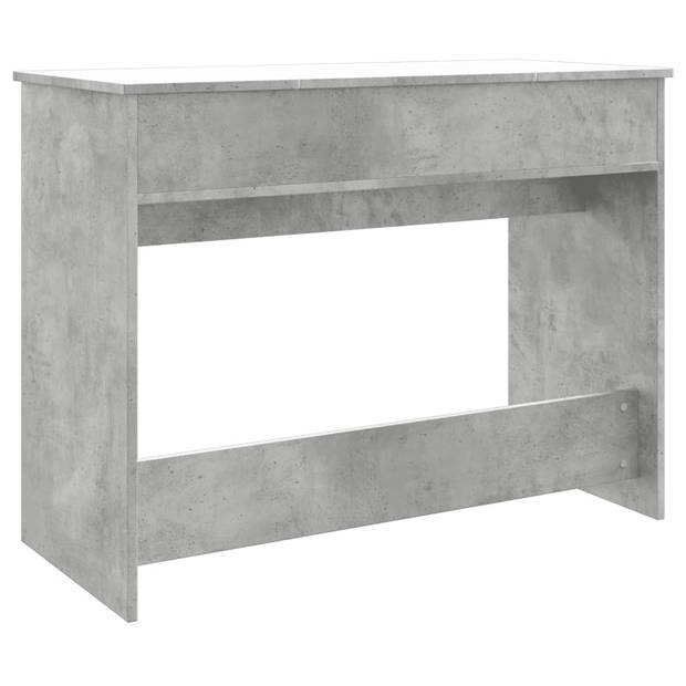 vidaXL Kaptafel met spiegel 100x45x76 cm betongrijs