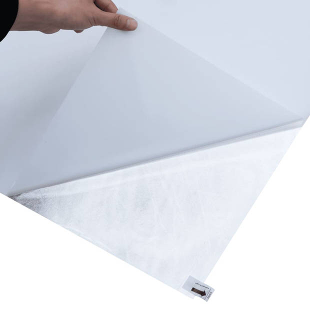 vidaXL Raamfolie statisch mat transparant wit 45x2000 cm PVC