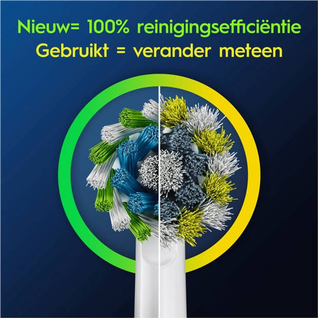 Oral-B opzetborstels CrossAction wit - 8 stuks