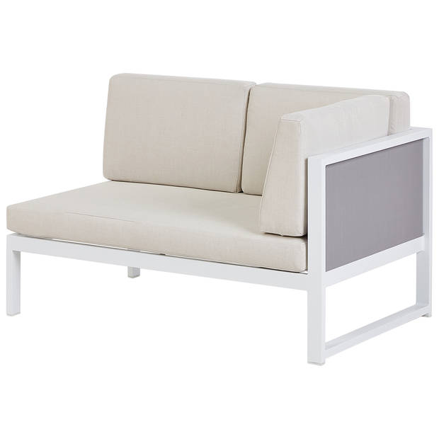 Beliani CASTELLA - Loungeset-Wit-Aluminium