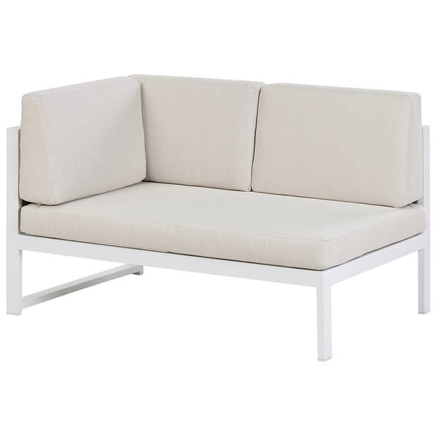 Beliani CASTELLA - Loungeset-Wit-Aluminium