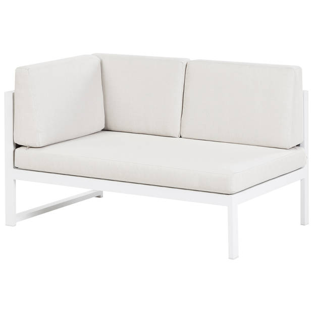 Beliani CASTELLA/FRATTE - Loungeset-Wit-Aluminium