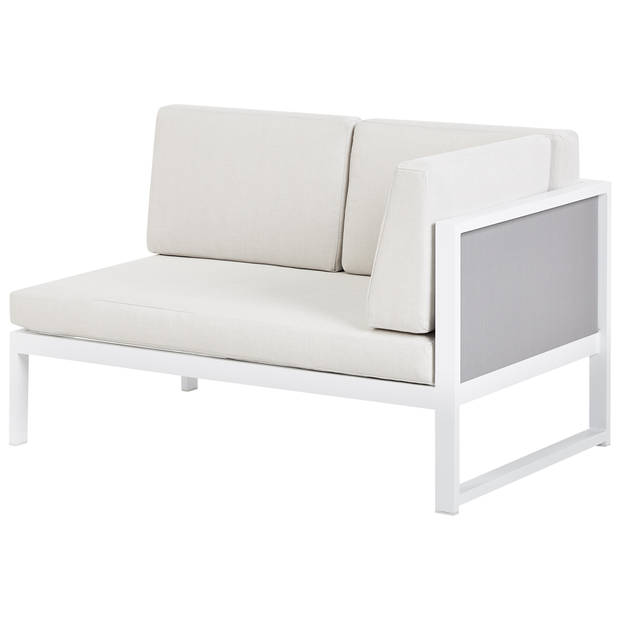 Beliani CASTELLA/FRATTE - Loungeset-Wit-Aluminium