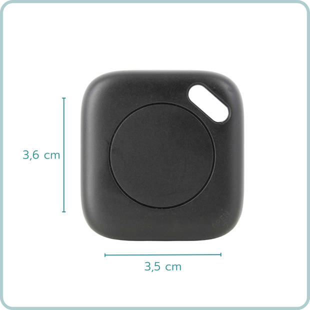 Nordix Koffer Tracker - voor iPhone - GPS Tracker - Zonder Abbonnement - 3,5x3,6cm