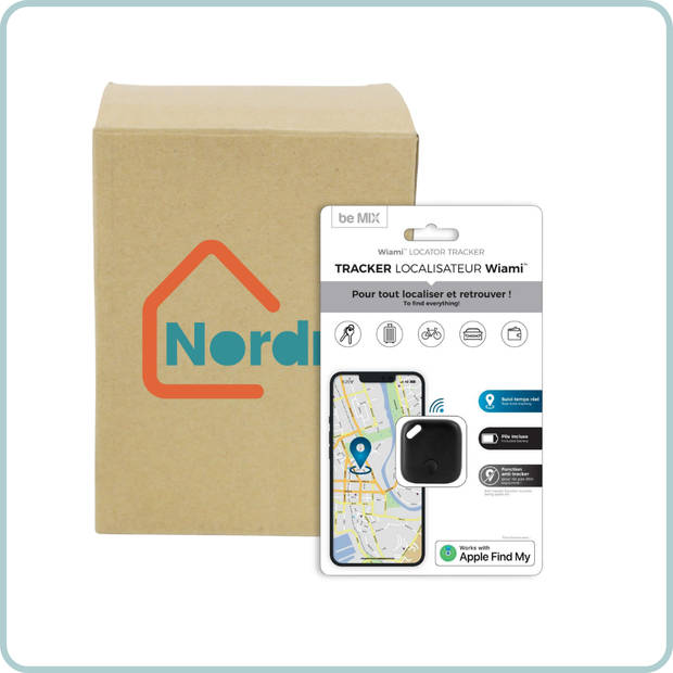 Nordix Koffer Tracker - voor iPhone - GPS Tracker - Zonder Abbonnement - 3,5x3,6cm