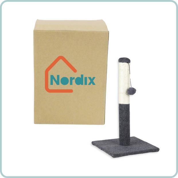 Nordix Krabpaal - voor Katten - Grote - en Kleine - kattenkrabpaal - Kattenpaal - voor Binnen - 53cm