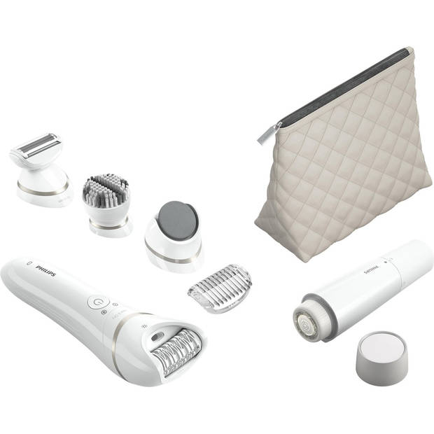 Philips Epilator Beauty Set Series 9000 BRE770/92 - Wet & Dry - Epileerapparaat Dames - Wit