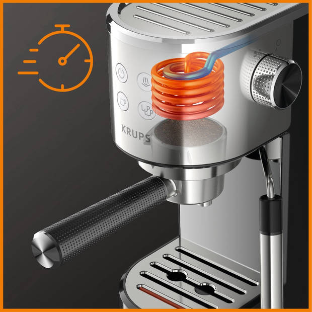 Krups Virtuoso XP442C11 - Pistonmachine - koffiezetapparaat - Half automatisch Espressomachine