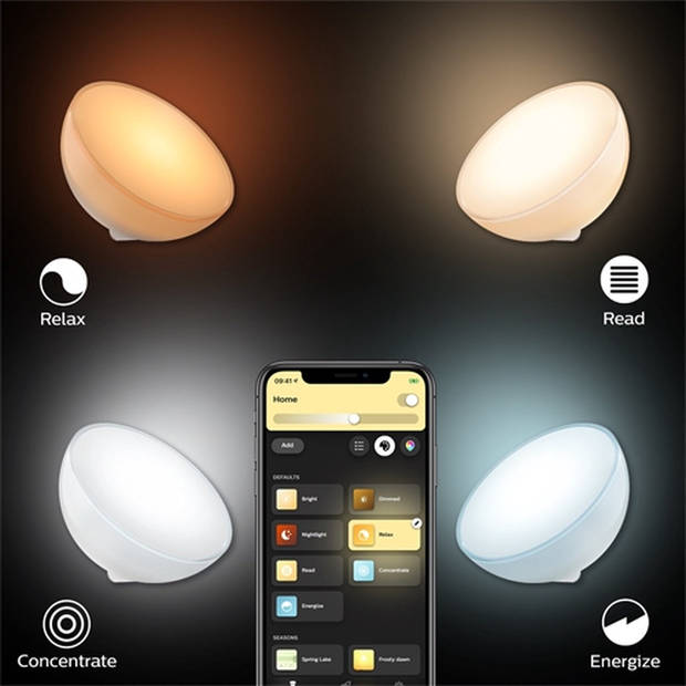 Philips Hue Go Tafellamp V2 - wit en gekleurd licht - Wit - 43W