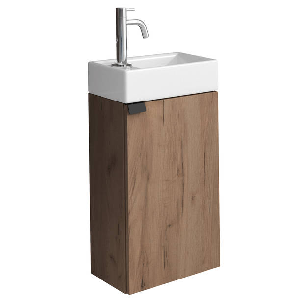 Badplaats Toiletmeubel Apollo 40cm - bruin eiken