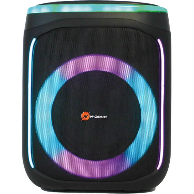 N-GEAR Flash Banger 606 - Karaokeset - Bluetooth Speaker - Partybox met Draadloze Microfoon - Zwart