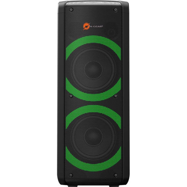 N-GEAR LGP 72 - Bluetooth Speaker - Karaokeset - Partybox met Microfoon - Zwart