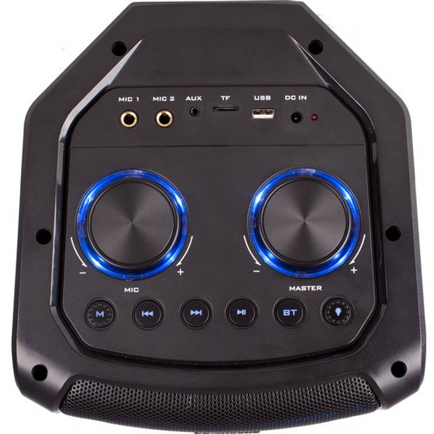 N-GEAR LGP 72 - Bluetooth Speaker - Karaokeset - Partybox met Microfoon - Zwart