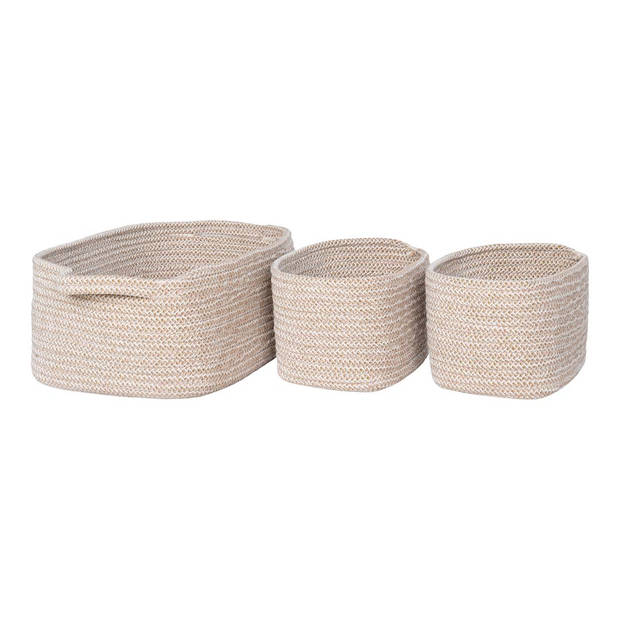 Teixo mand set van 3 stuks. beige.