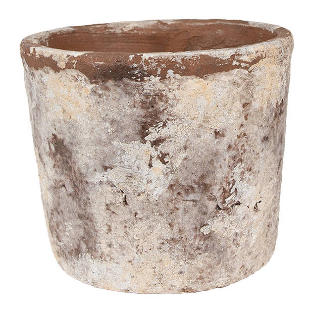 HAES DECO - Bloempot Ø 16x14 cm Beige Terracotta