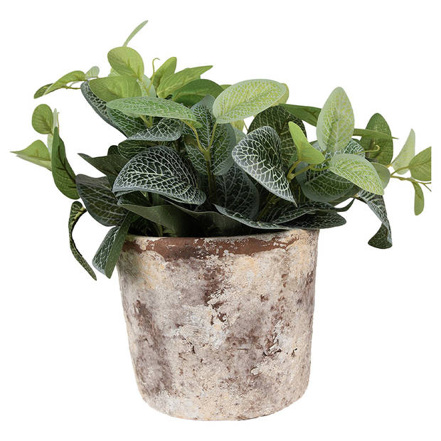 HAES DECO - Bloempot Ø 16x14 cm Beige Terracotta