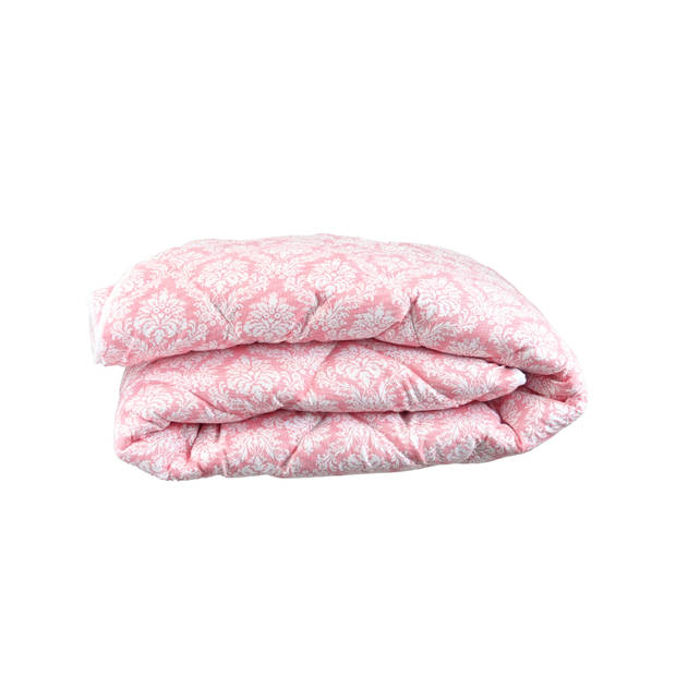 HappyBed Pink elegance 240x220 - Wasbaar dekbed zonder overtrek - Bedrukt dekbed zonder hoes