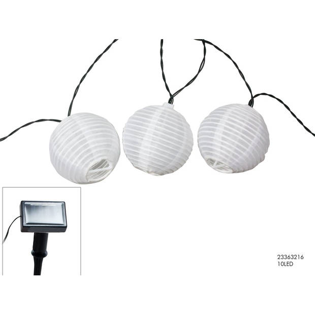 Decoratieve Solar LED-lampionslinger 10 Led-lampions