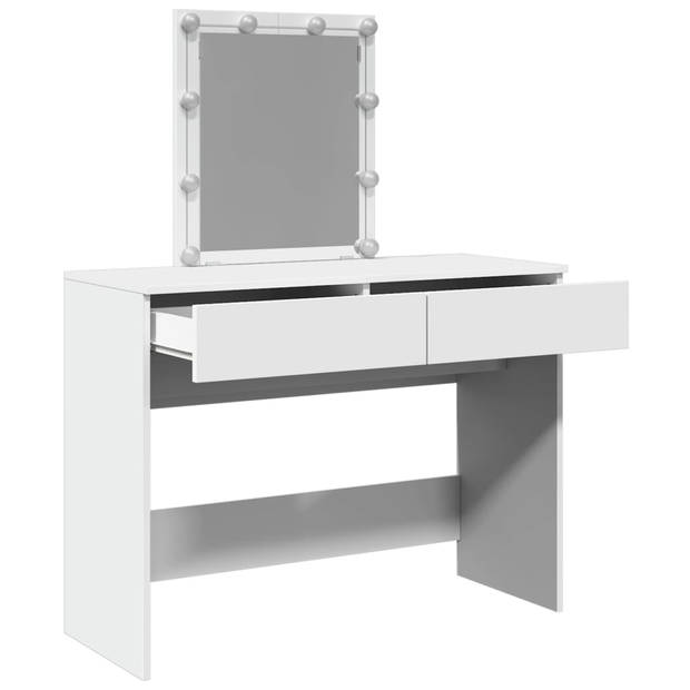 vidaXL Kaptafel met LED 100x40x130 cm wit