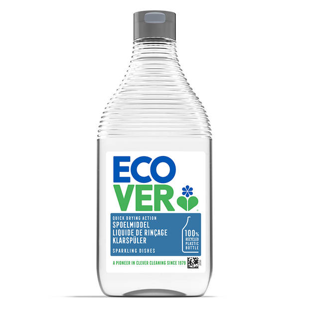 Ecover Glansspoelmiddel Vaatwasser - 8 x 0.45L Sneldrogend & biologisch afbreekbaar