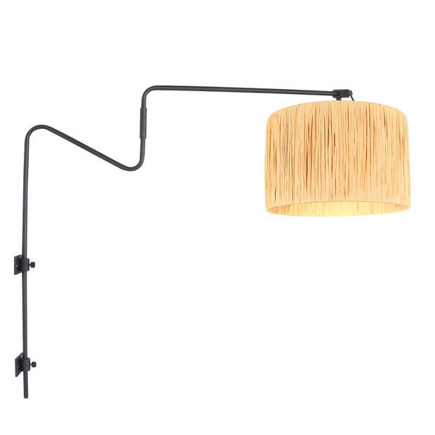 Anne Light and home wandlamp Linstrøm - zwart - metaal - 3721ZW