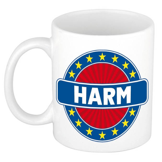 Voornaam Harm koffie/thee mok of beker - Naam mokken