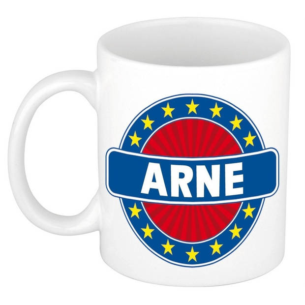 Voornaam Arne koffie/thee mok of beker - Naam mokken