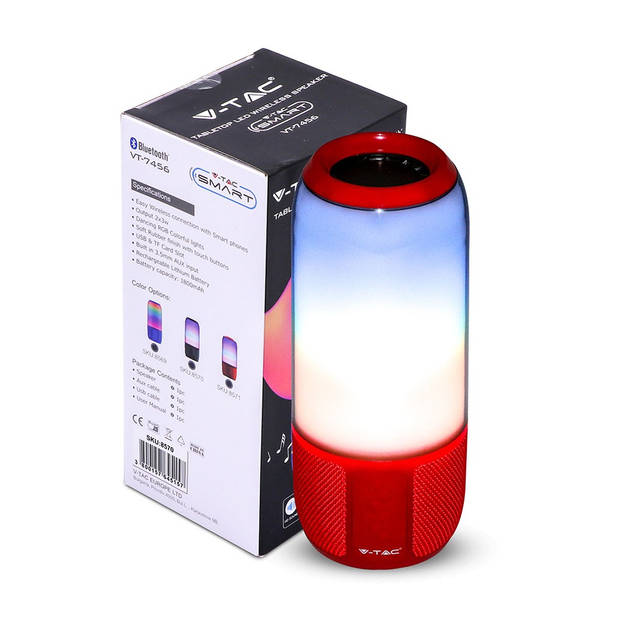 V-TAC VT-6211-R Dansende luidsprekers - RGB - 6W - Rood - IP20