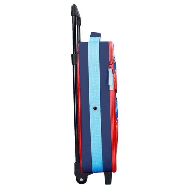 Spiderman reiskoffer voor kinderen - blauw - 32 x 11 x 42 cm - trolley - Kinder reiskoffers