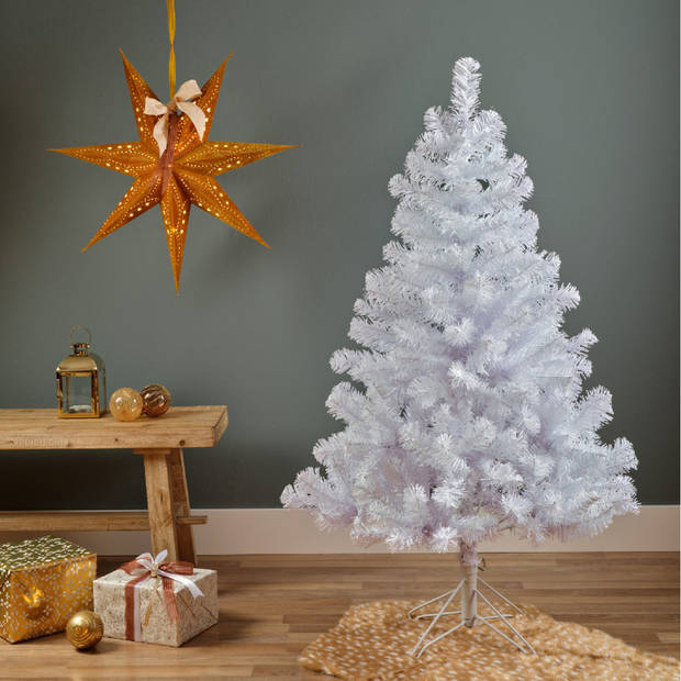 Witte Kerst kunstboom Imperial Pine 150 cm - Kunstkerstboom