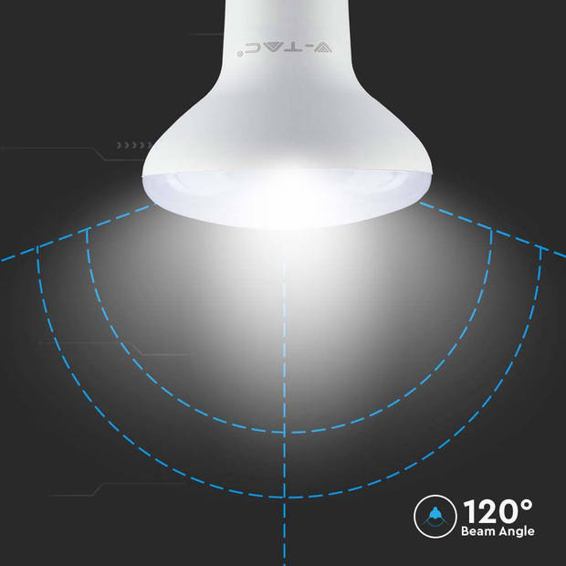 V-TAC VT-280-N LED Lampen - Reflectorlampen - Samsung - IP20 - Wit - 11 Watt - 1055 Lumen - 3000K - 5 Jaar