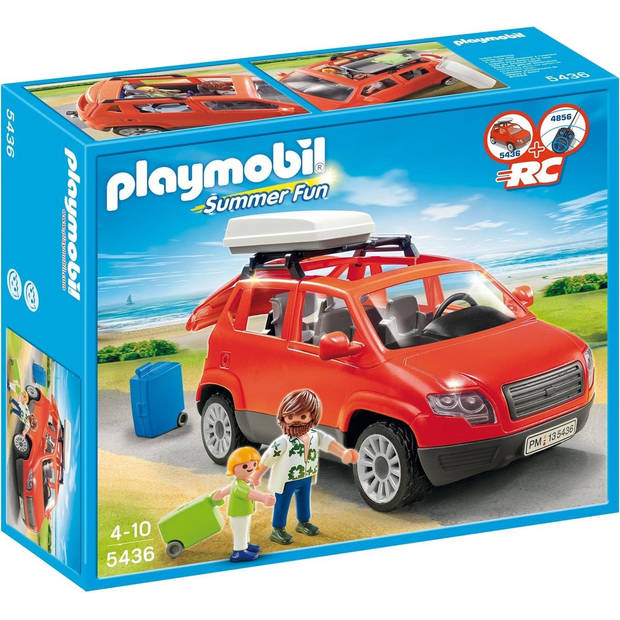 PLAYMOBIL gezinswagen met dakkoffer - 5436