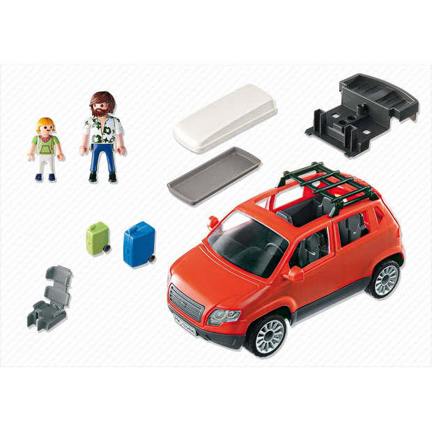 PLAYMOBIL gezinswagen met dakkoffer - 5436