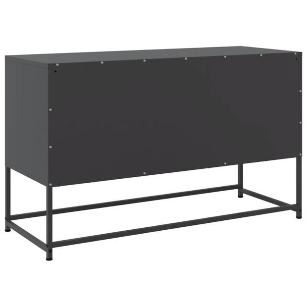 vidaXL Hoge kast 36x39x123 cm staal zwart