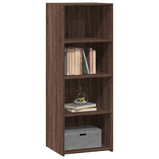 vidaXL Hoge kast 45x41x124 cm bewerkt hout bruin eikenkleurig