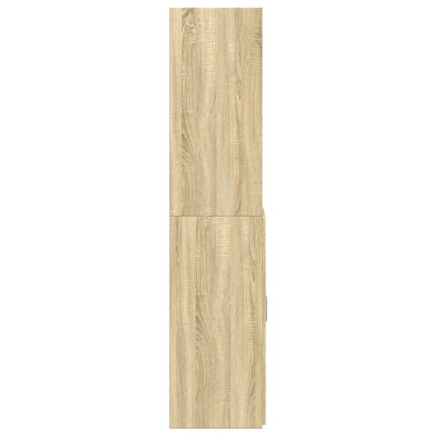 vidaXL Hoge kast 70x42,5x185 cm bewerkt hout sonoma eikenkleurig