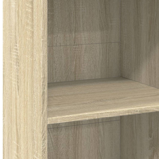 vidaXL Hoge kast 50x41x124 cm bewerkt hout sonoma eikenkleurig