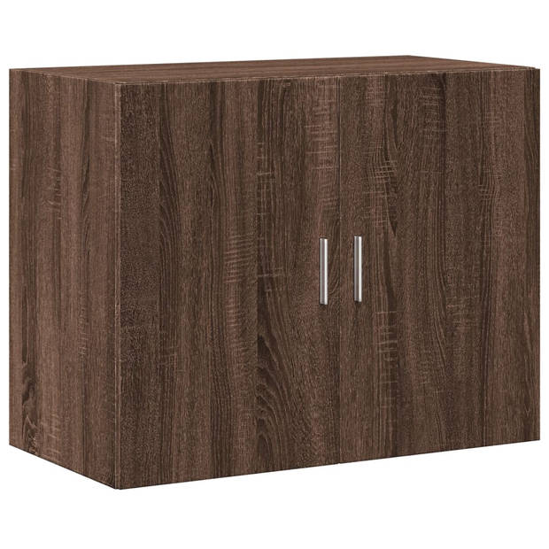 vidaXL Hoge kast 80x42,5x249 cm bewerkt hout bruin eikenkleurig