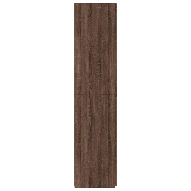 vidaXL Hoge kast 70x42,5x185 cm bewerkt hout bruin eikenkleurig